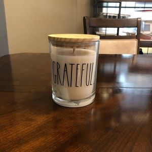 Rae Dunn grateful pumpkin spice candle